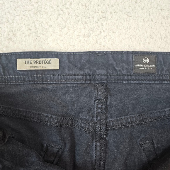 AG Adriano Goldschmied The Protege Straight Leg Navy Blue Pants 38x34 - Picture 3 of 11